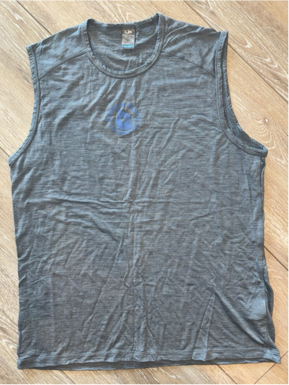 Icebreaker Merino Wool Tank Top Western States Endurance Run Outdoor Large